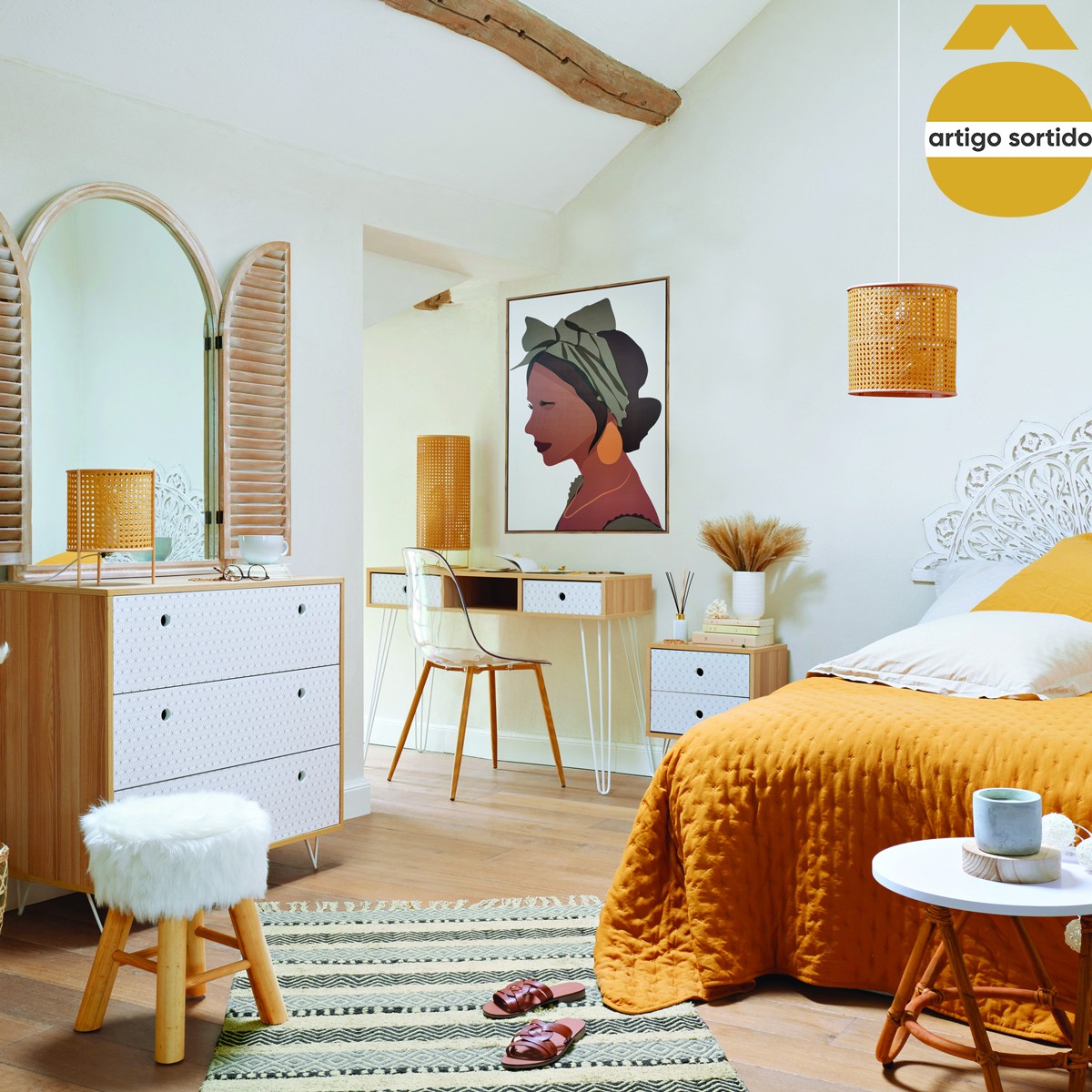 Quadro decorativo mulher CUBA 90x60cm