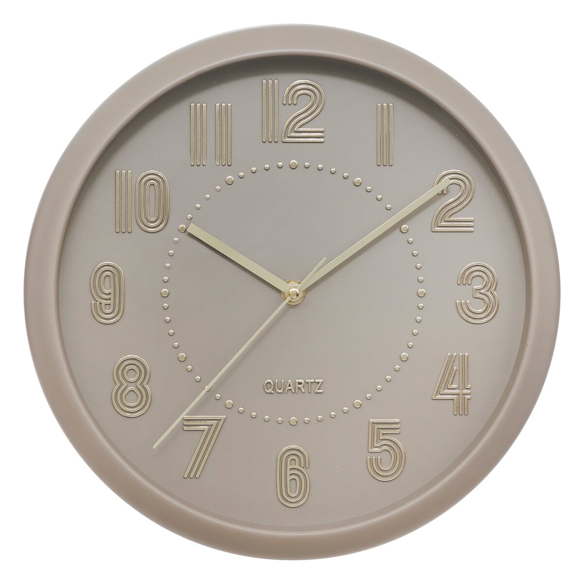 Rel&oacute;gio de parede ALIZEE taupe 30,5cm