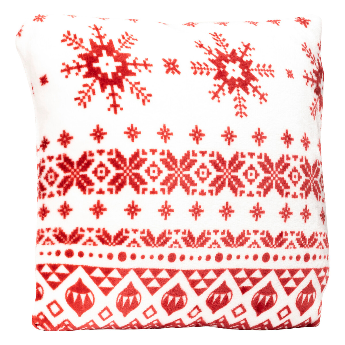 Almofada decorativa natal scandi vermelha 40x40cm