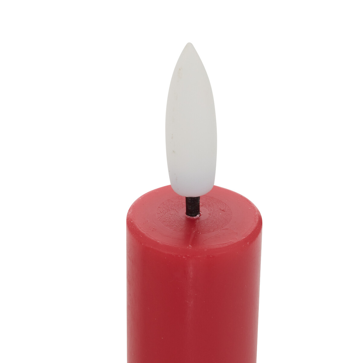 Conj. de 2 velas vermelho com led