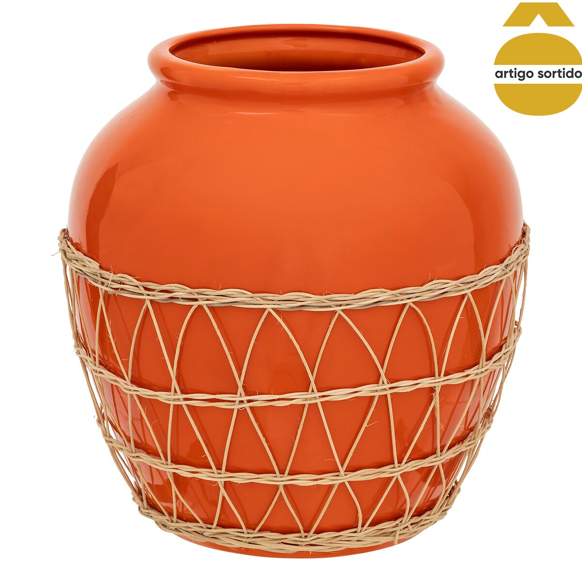 Vaso YUCATAN em cer&acirc;mica 33,5cm