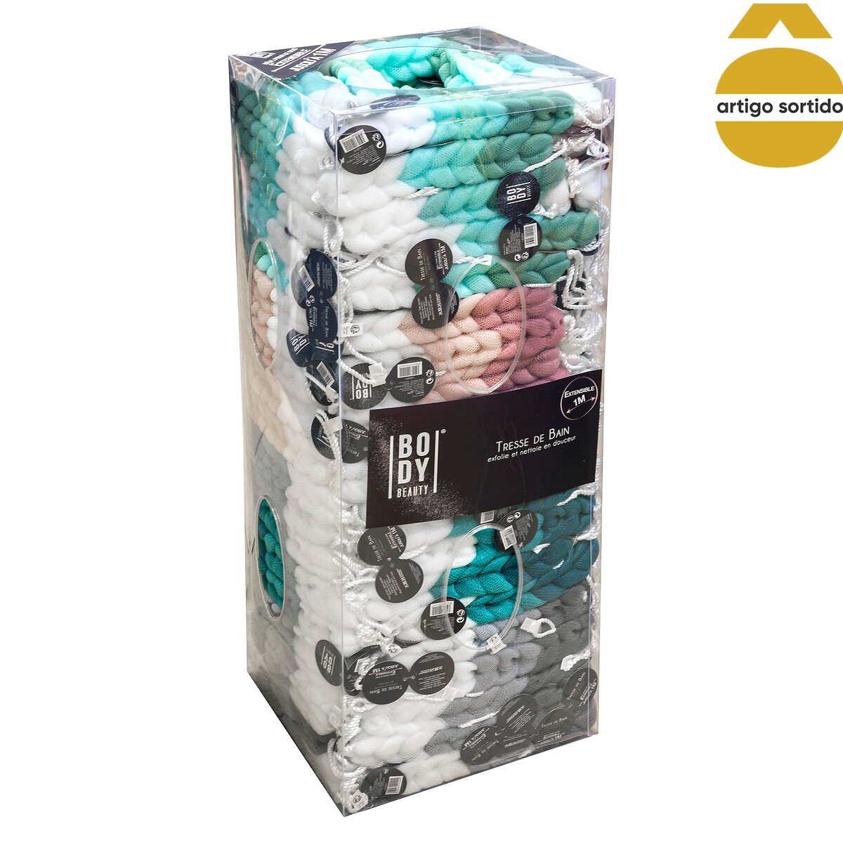 Esponja trança para banho