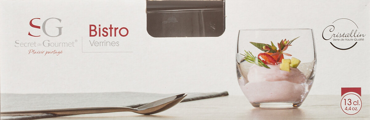 Copo em vidro redondo VERRINE 13cl