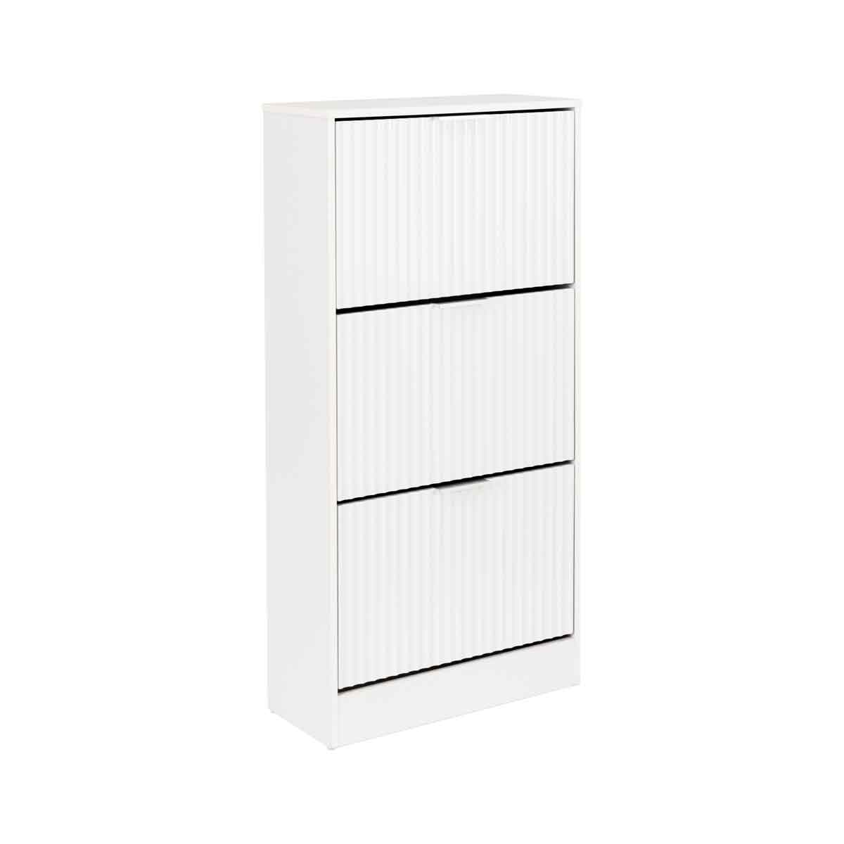 Sapateira Com 3 Gavetas WAVE Branca 120cm