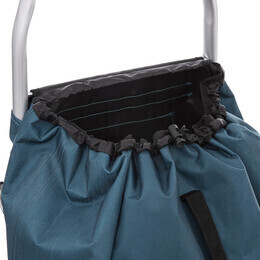 Carrinho de compras dobrável azul