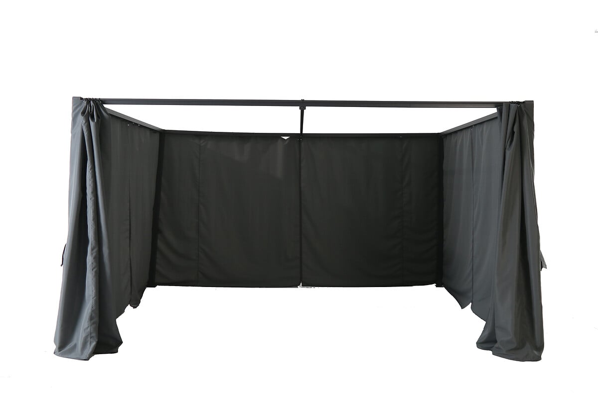 Cortinas pérgola palmeira cinza ardósia,  Cortinas pérgola palmeira cinza ardósia