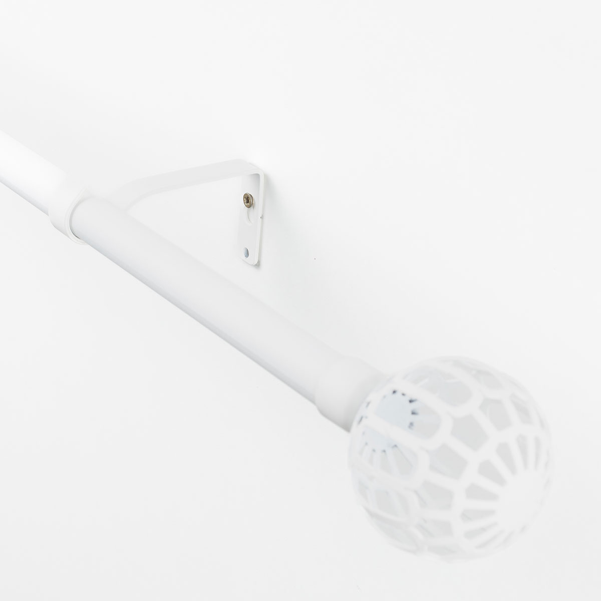 Kit varão extensível FACETTE branco mate 120-210cm