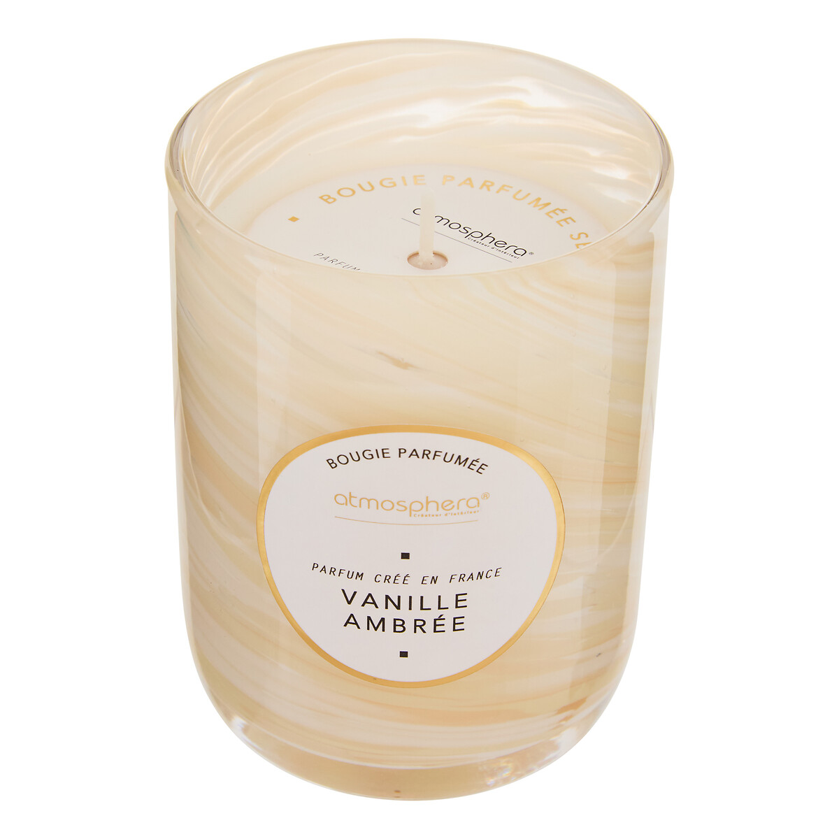 Vela perfumada baunilha em frasco vidro 275g