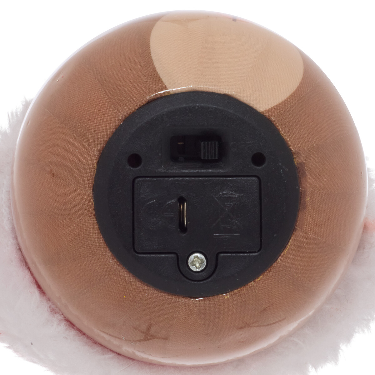 Bola de natal rena com led 6.5cm
