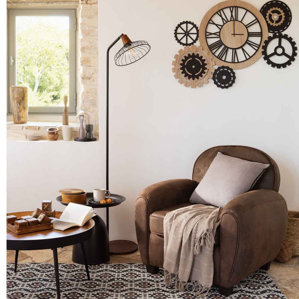 Poltrona STANIS castanha