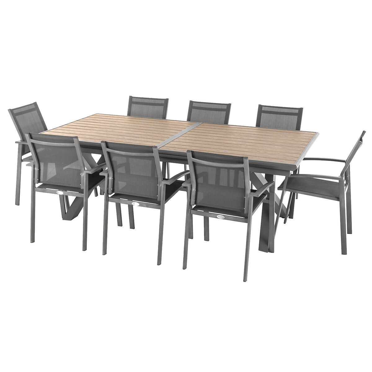 Mesa extens&iacute;vel AXIOME praline e honey 220-279cm