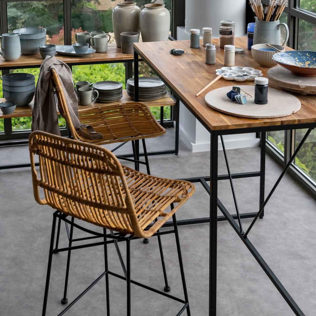 Mesa alta EDENA bege