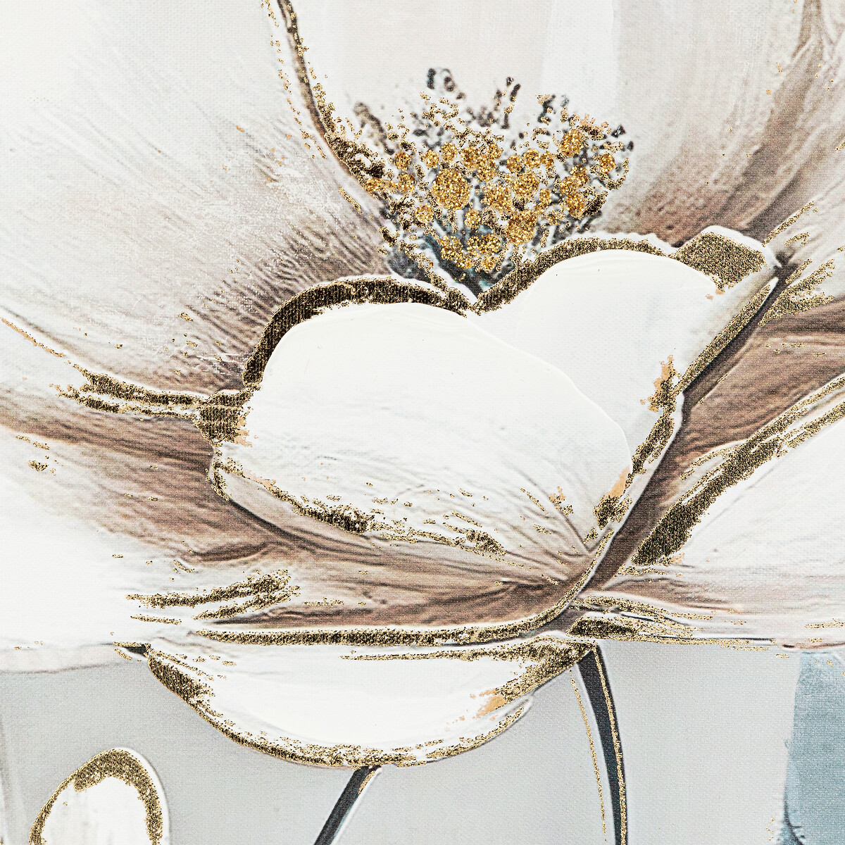 Quadro decorativo com relevo de flores  MARGARET 60x90cm