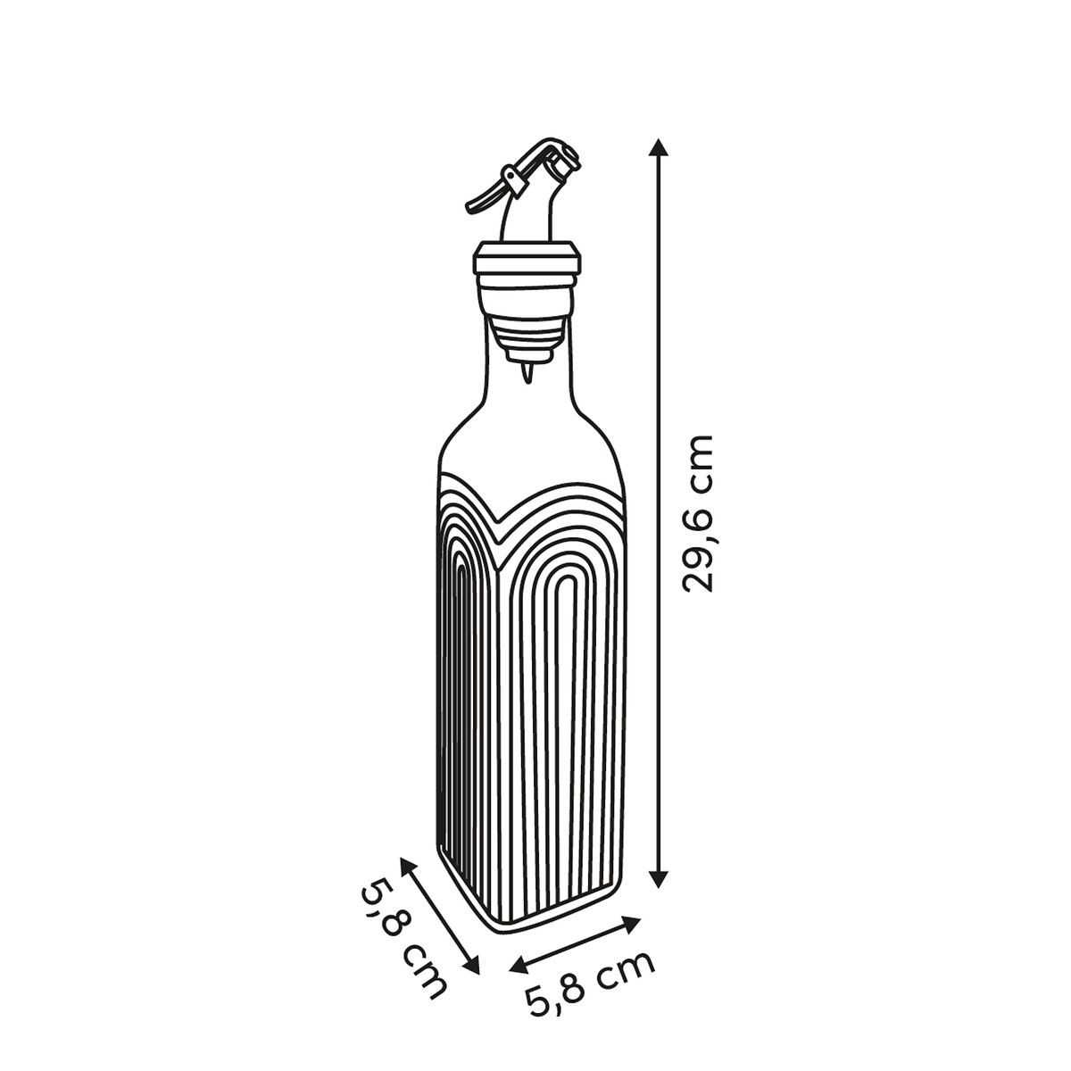 Galheteiro ARCHE em vidro 0,5l