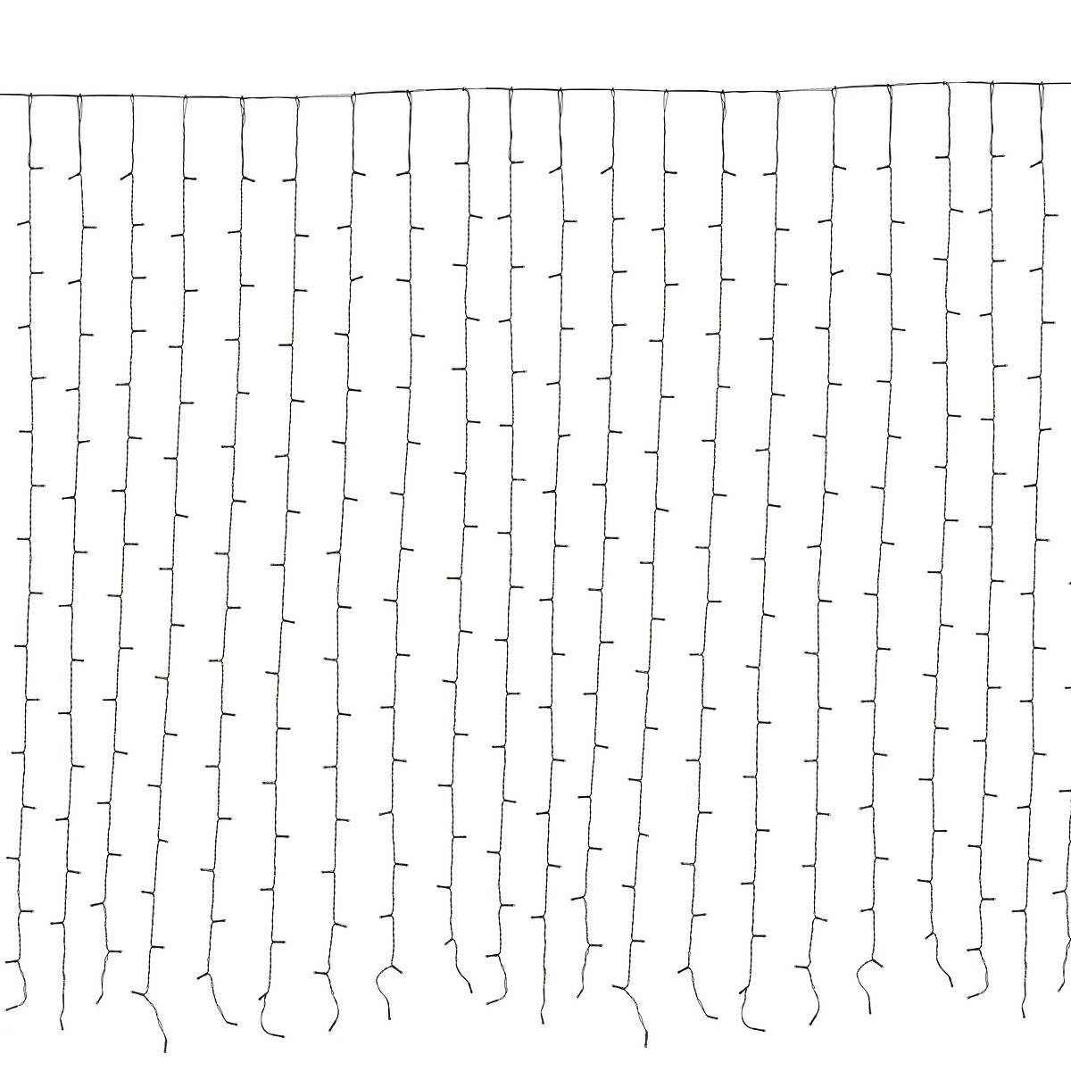 Cortina de natal 425LED branco quente 250cm
