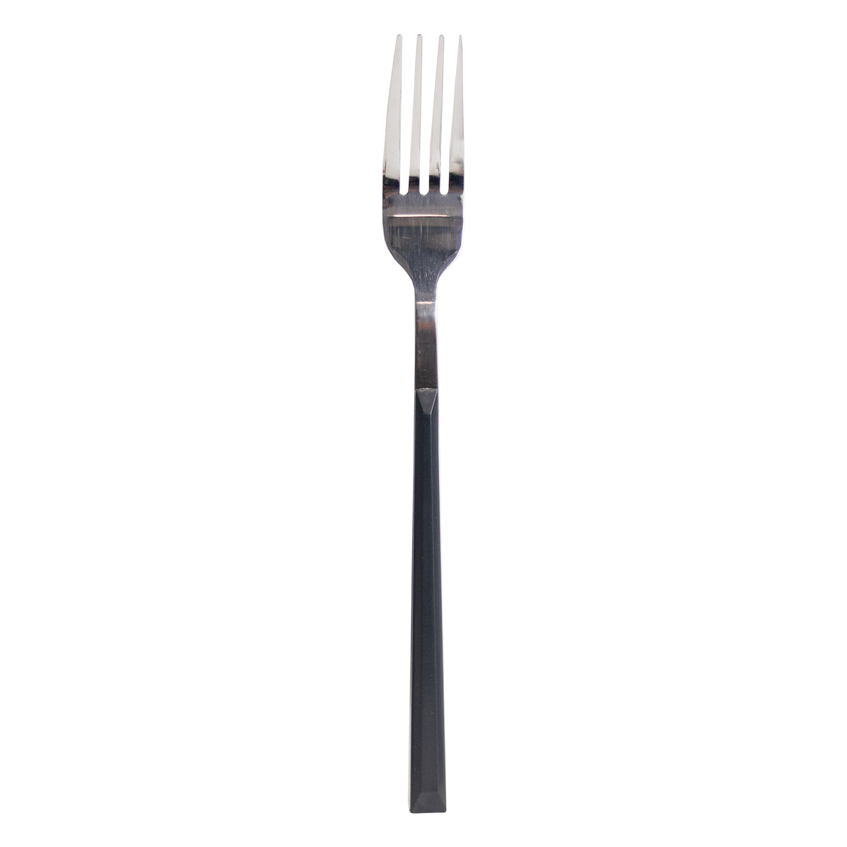 Garfo de mesa LUNE inox com cabo preto