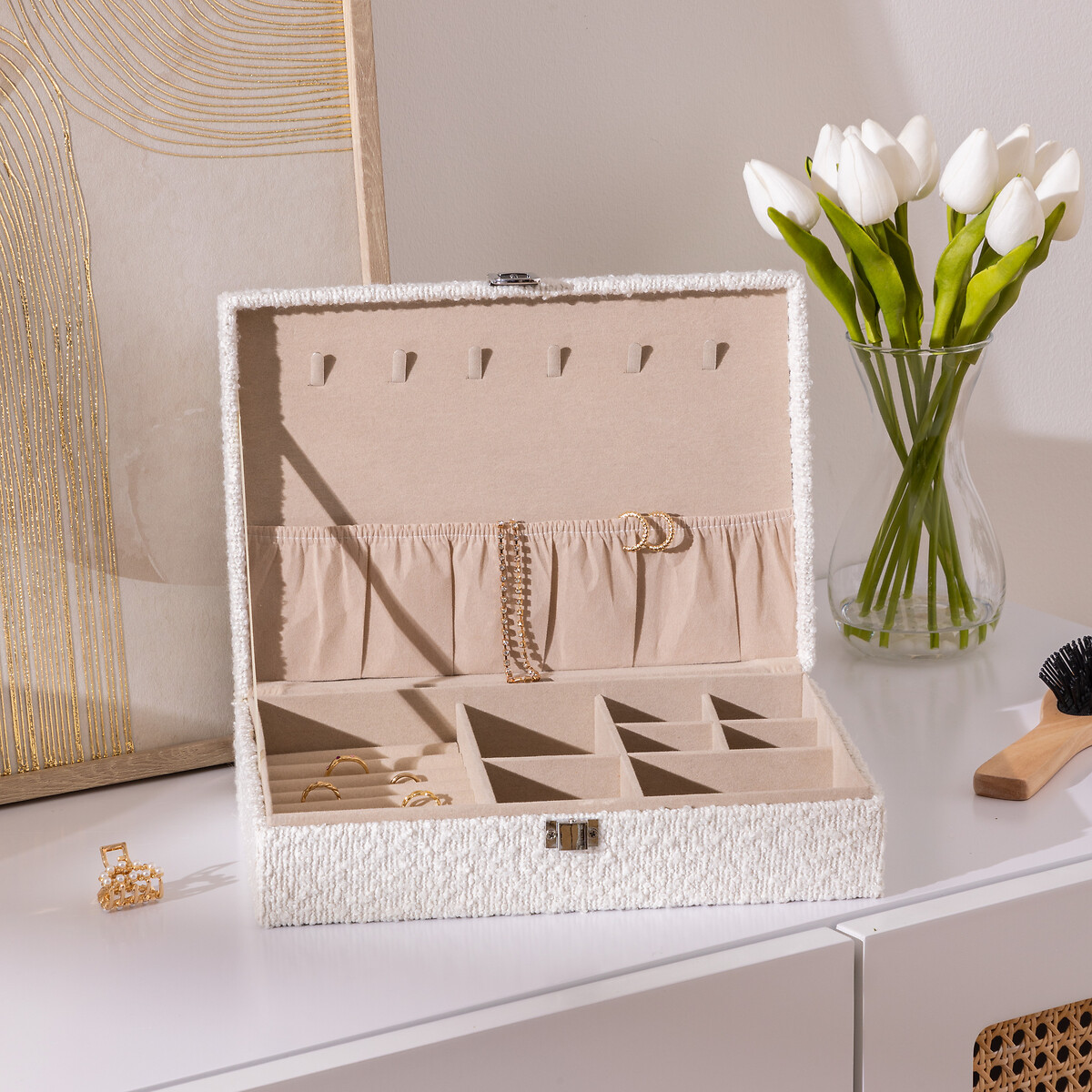 Caixa de bijuteria LOE branca