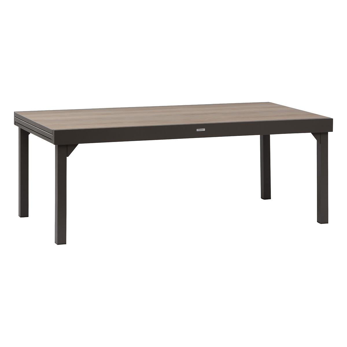 Mesa extens&iacute;vel PIAZZA tonka em alum&iacute;nio 200-320cm