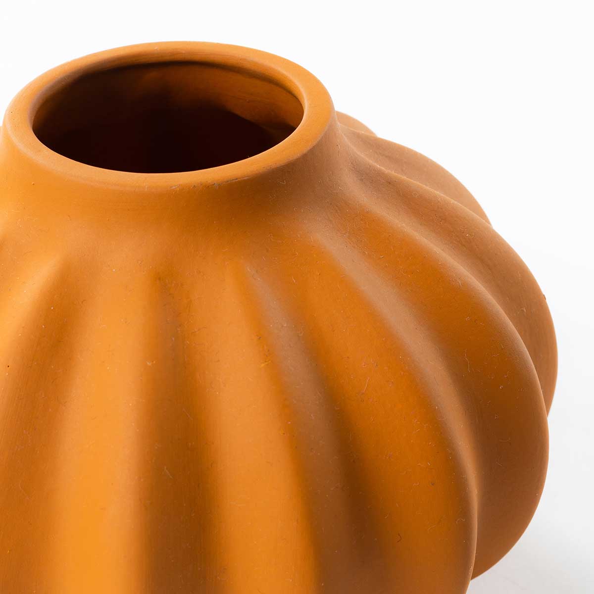 Jarra Bal&atilde;o Laranja Em Cer&acirc;mica 18cm