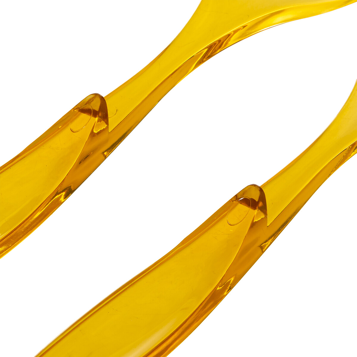 Conjunto de 2 talheres amarelo para salada