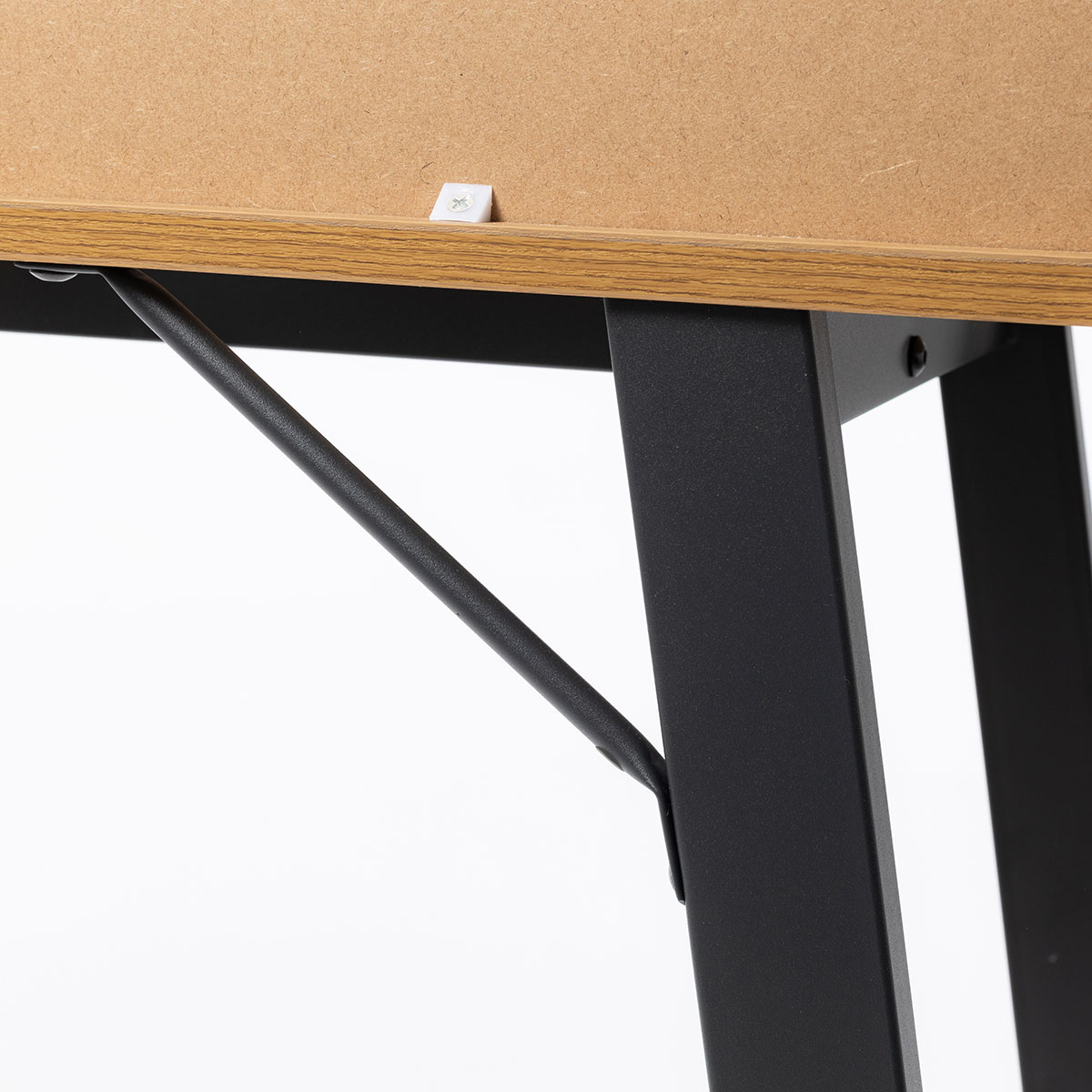 Consola OREBRO bege em mdf com pernas pretas,  Consola OREBRO bege em mdf com pernas pretas