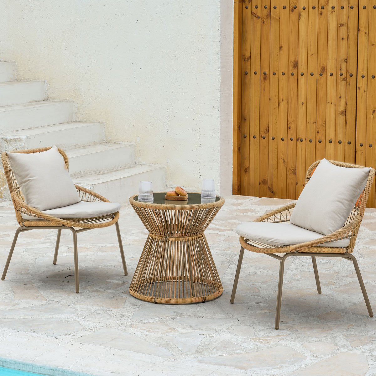 Conjunto jardim de 2 lugares RELAX