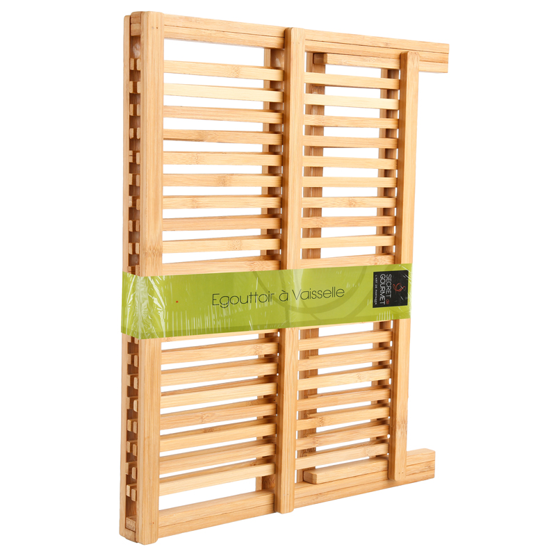 Escorredor para loi&ccedil;a em bambu