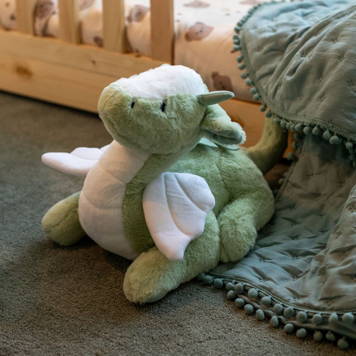 Peluche drag&atilde;o ELIOTT verde