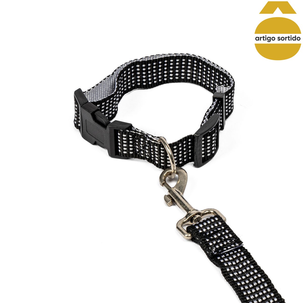 Conjunto de trela com coleira 200cm,  Conjunto de trela com coleira 200cm