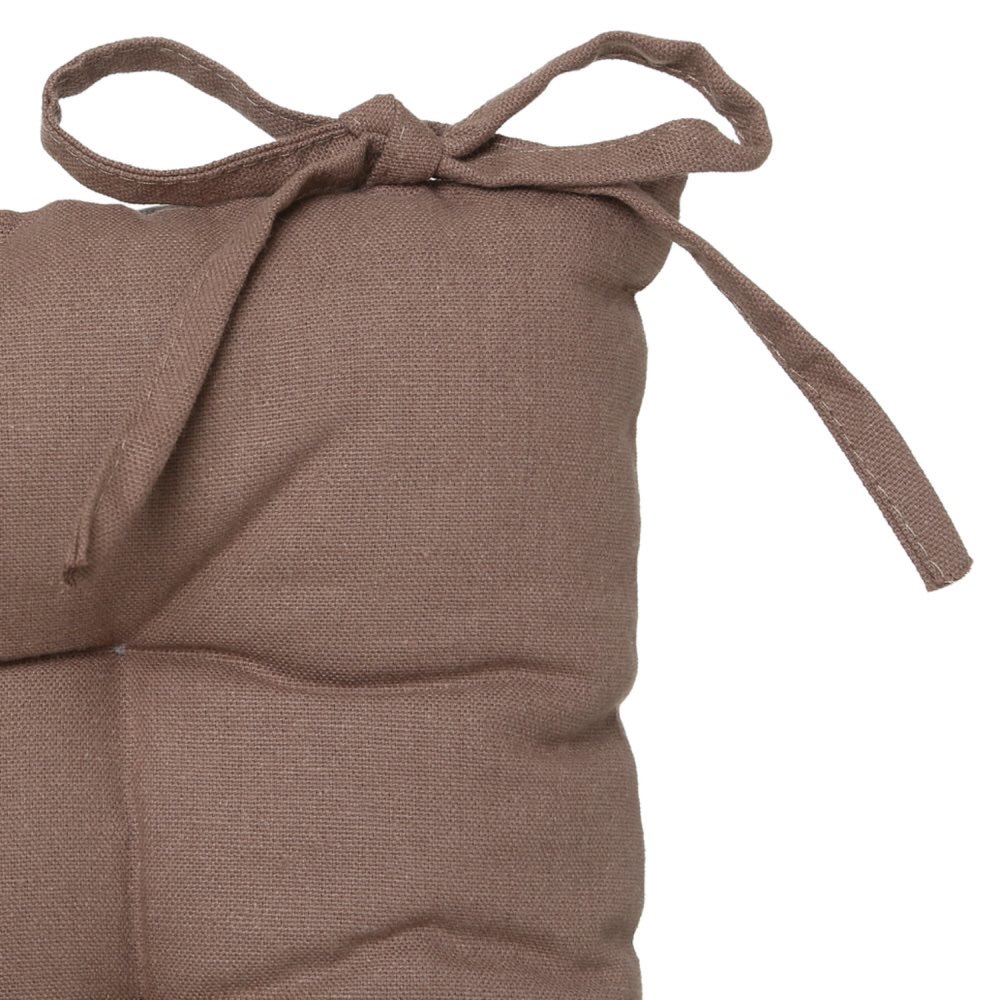 Coxim taupe em algod&atilde;o 38x38cm