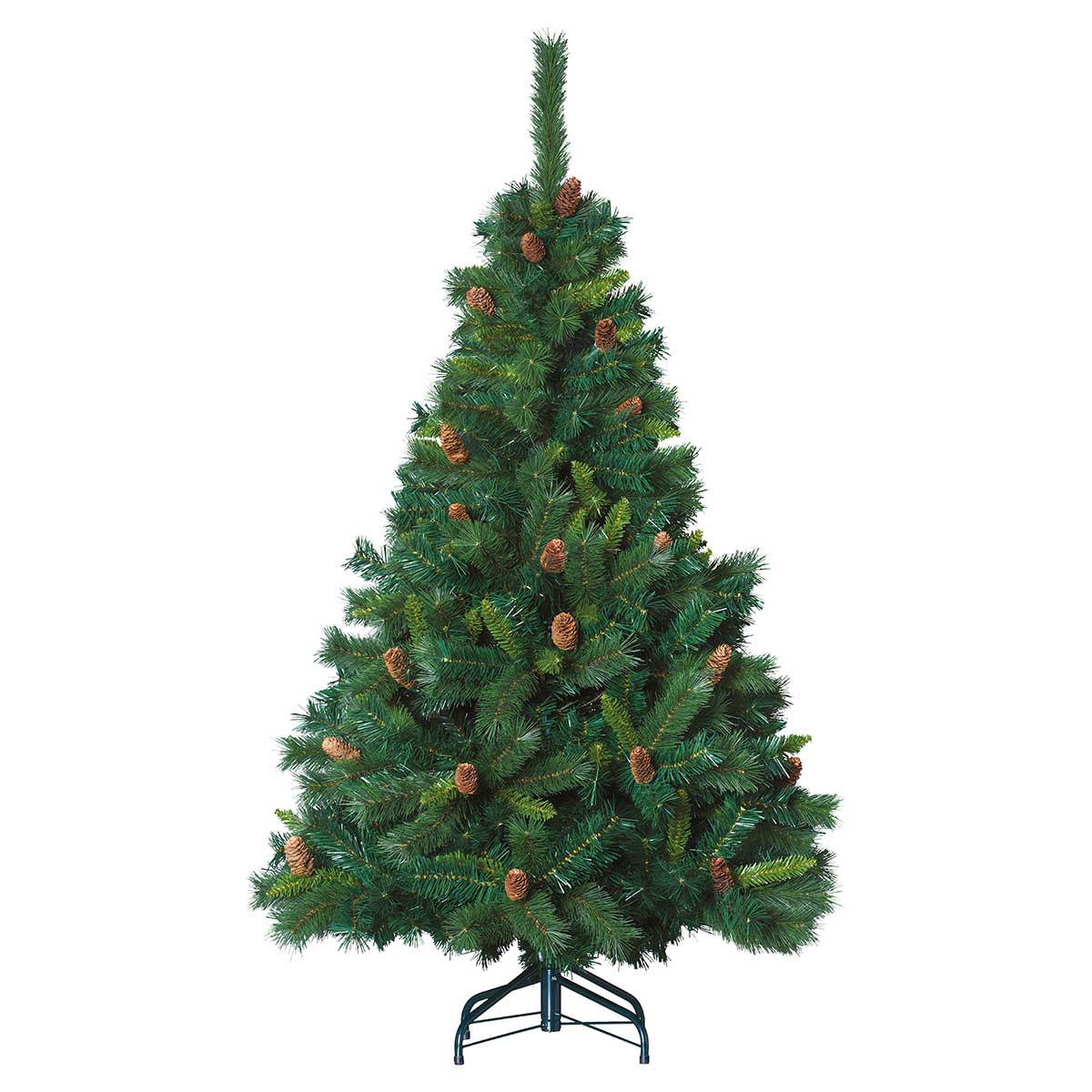 Árvore de natal ROYAL MAJESTIC verde com pinhas 240cm