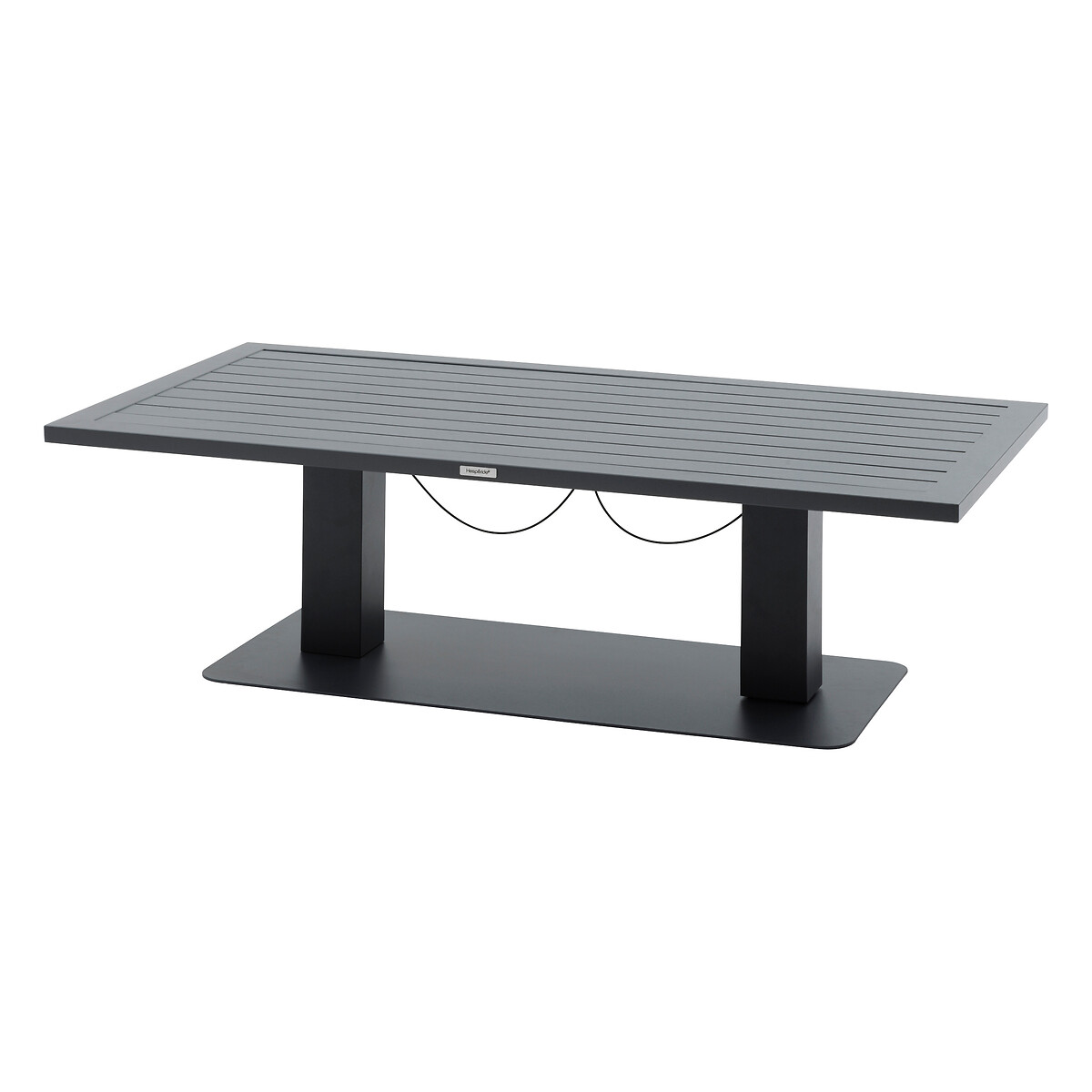 Mesa de centro SALIMIA elev&aacute;vel cinza escuro