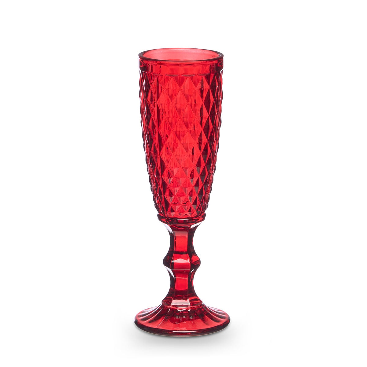 Copo de champanhe DIAMANTE vermelho 17,5cl