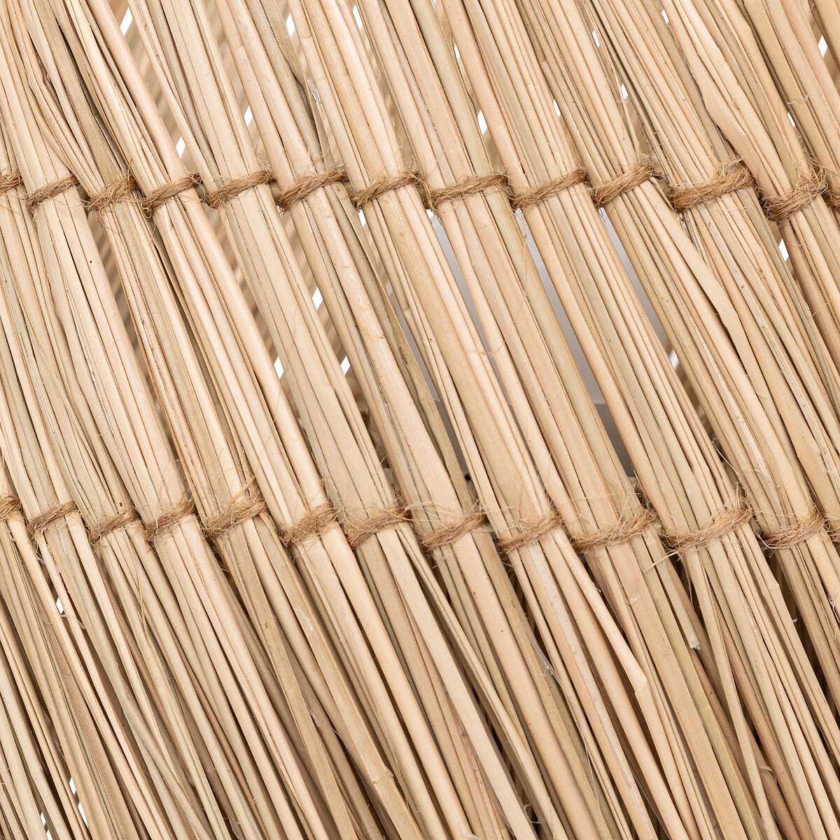 Candeeiro de mesa YONI bege em r&aacute;fia