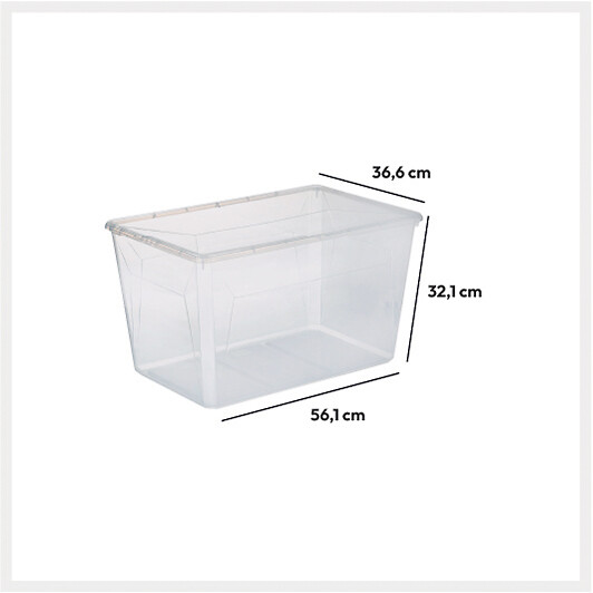 Caixa de arrumação 50l SIMPLY+