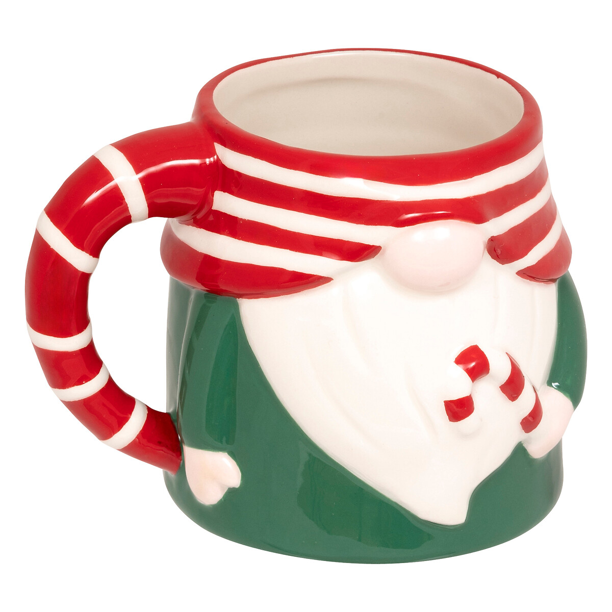 Caneca gnomo de natal em cer&acirc;mica 50cl