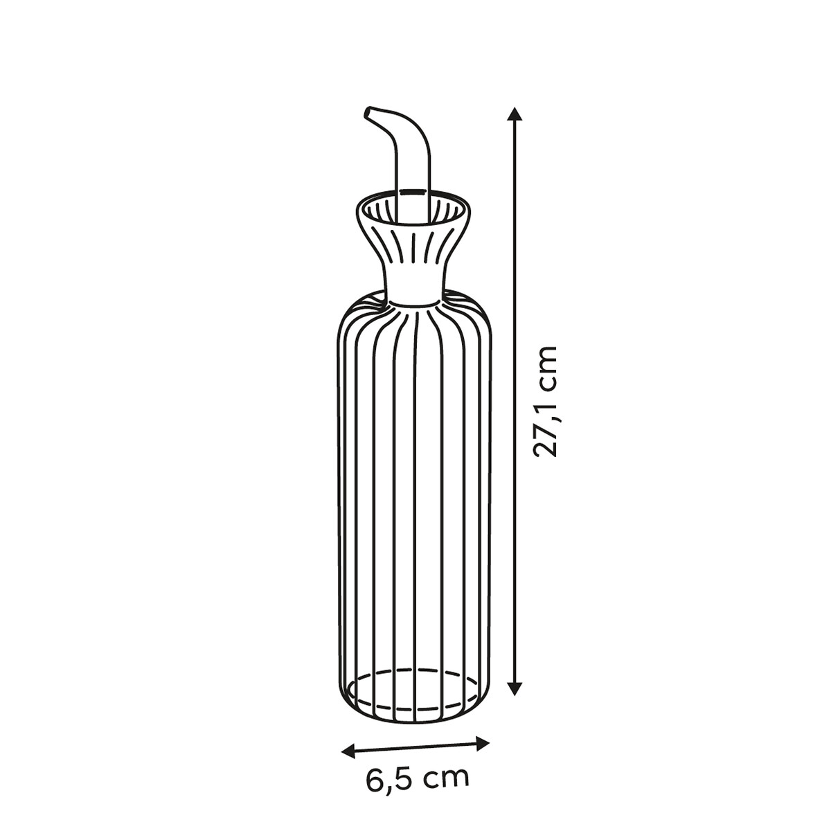 Galheteiro HARMONY em vidro 0,5l