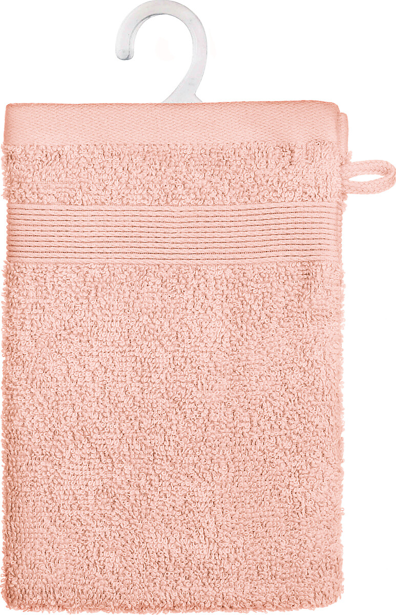 Conjunto de 2 luvas de banho PRAIA rosa claro