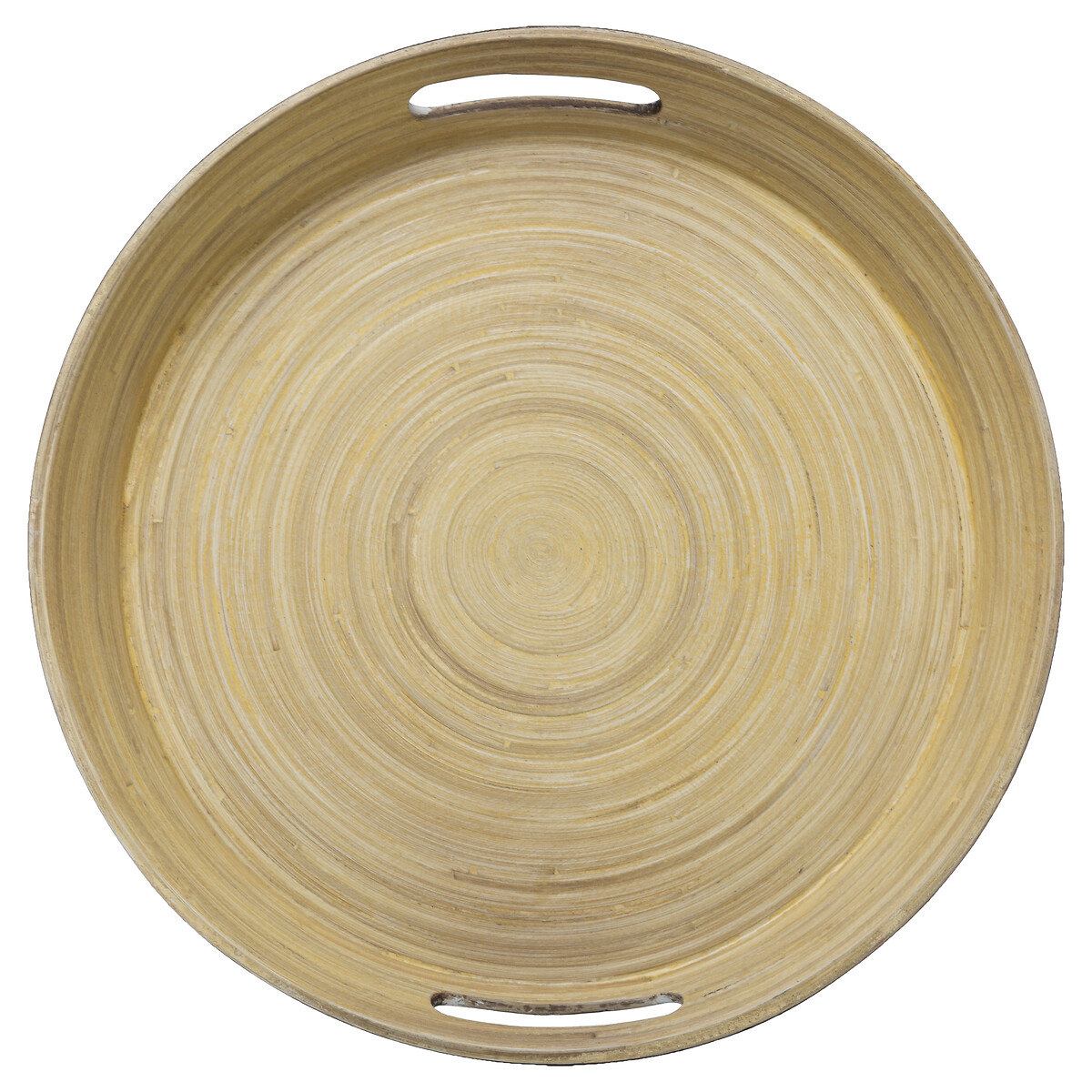 Tabuleiro redondo em bambu preto 42cm