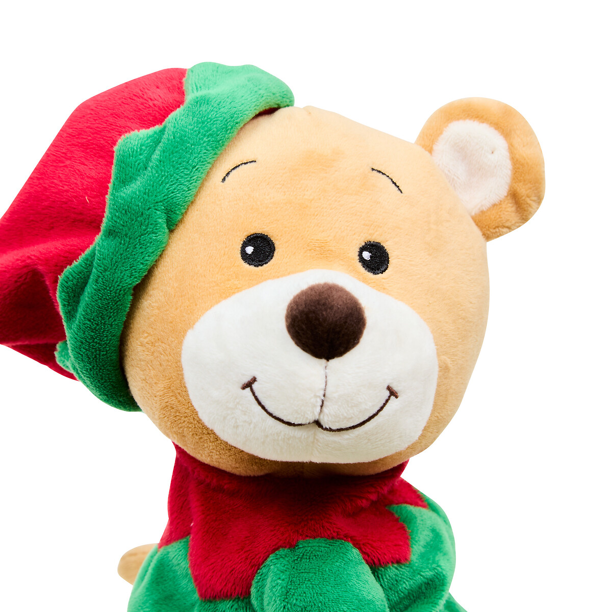 Figura Urso com gorro e movimento e m&uacute;sica