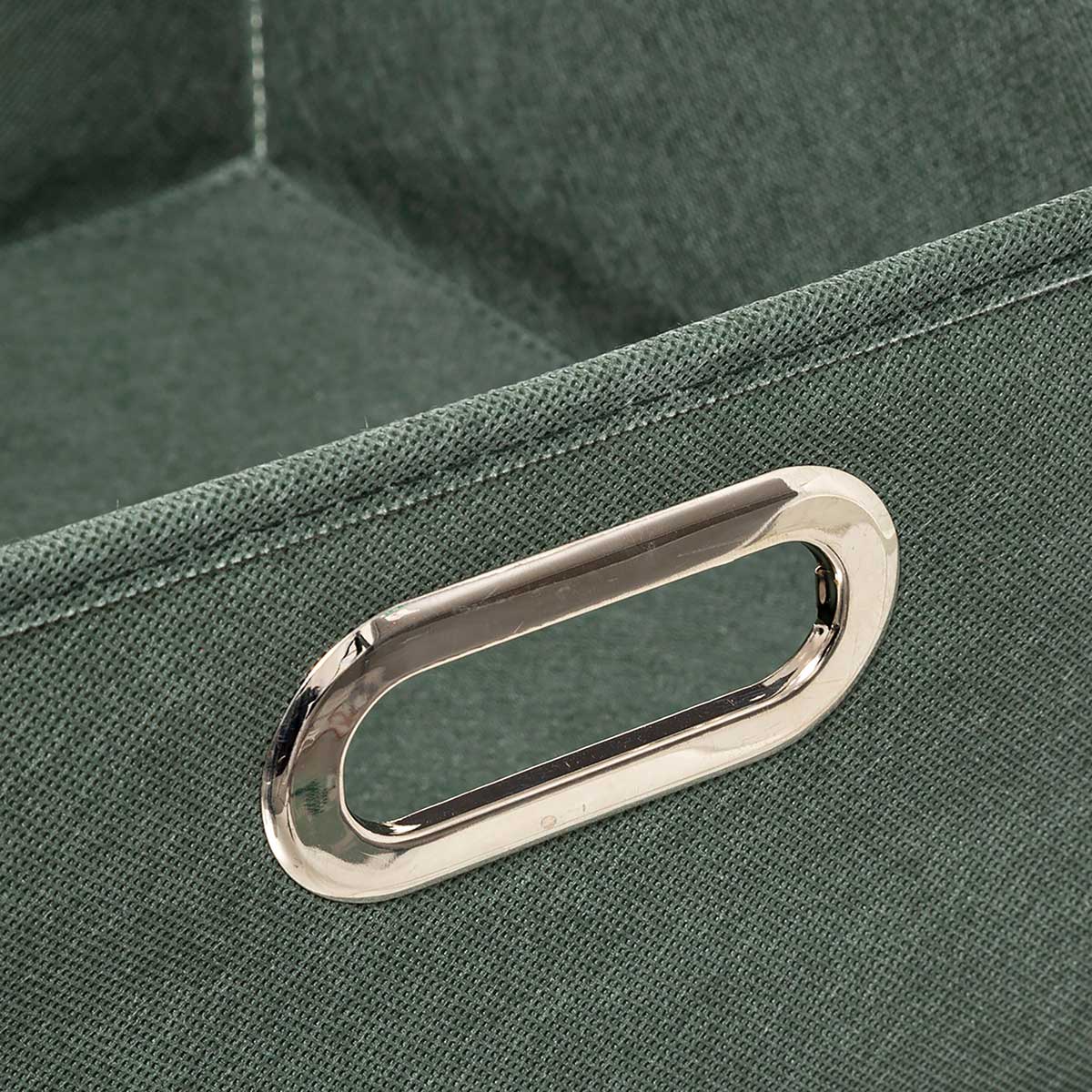 Caixa de arrumação verde caqui