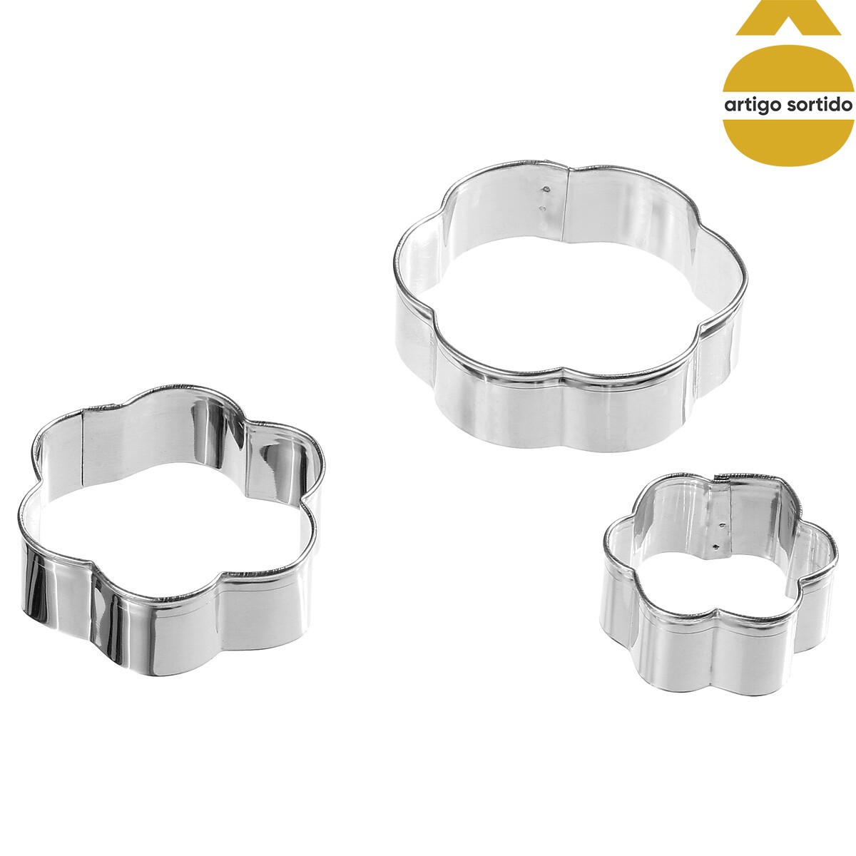 Conjunto de 3 formas para bolachas