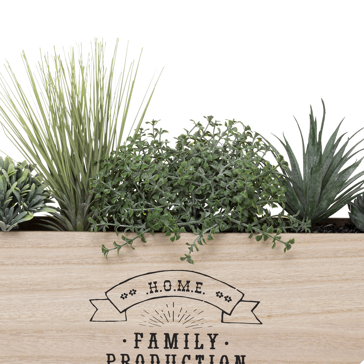 Jarra suspensa com flor artificial 46cm