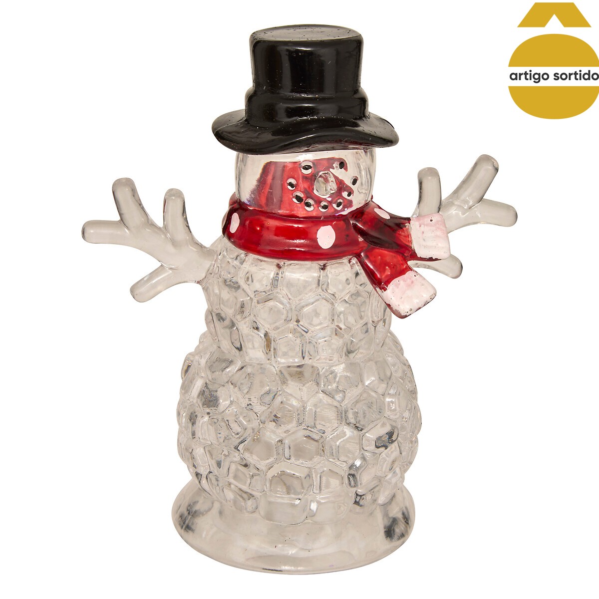 Figura natalícia decorativa luminosa 9x11cm