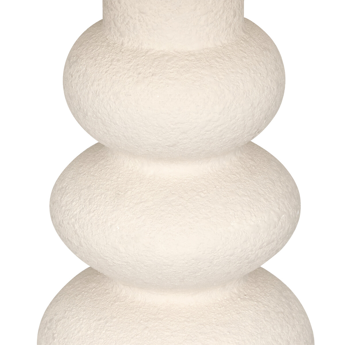 Candeeiro de mesa bege em cer&acirc;mica 42cm