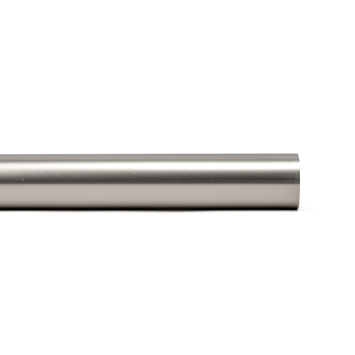 Tubo de ferro forjado prateado fosco 250cm,  Tubo de ferro forjado prateado fosco 250cm