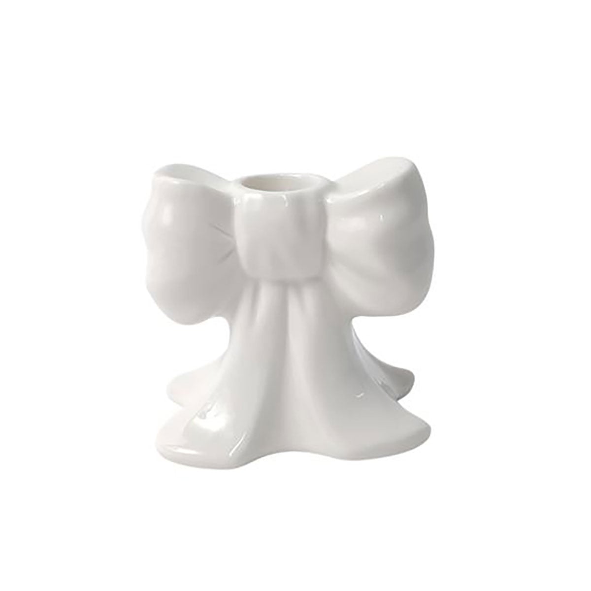 Casti&ccedil;al em forma de la&ccedil;o branco