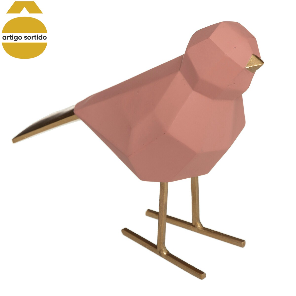 Est&aacute;tua p&aacute;ssaro BLOOM origami
