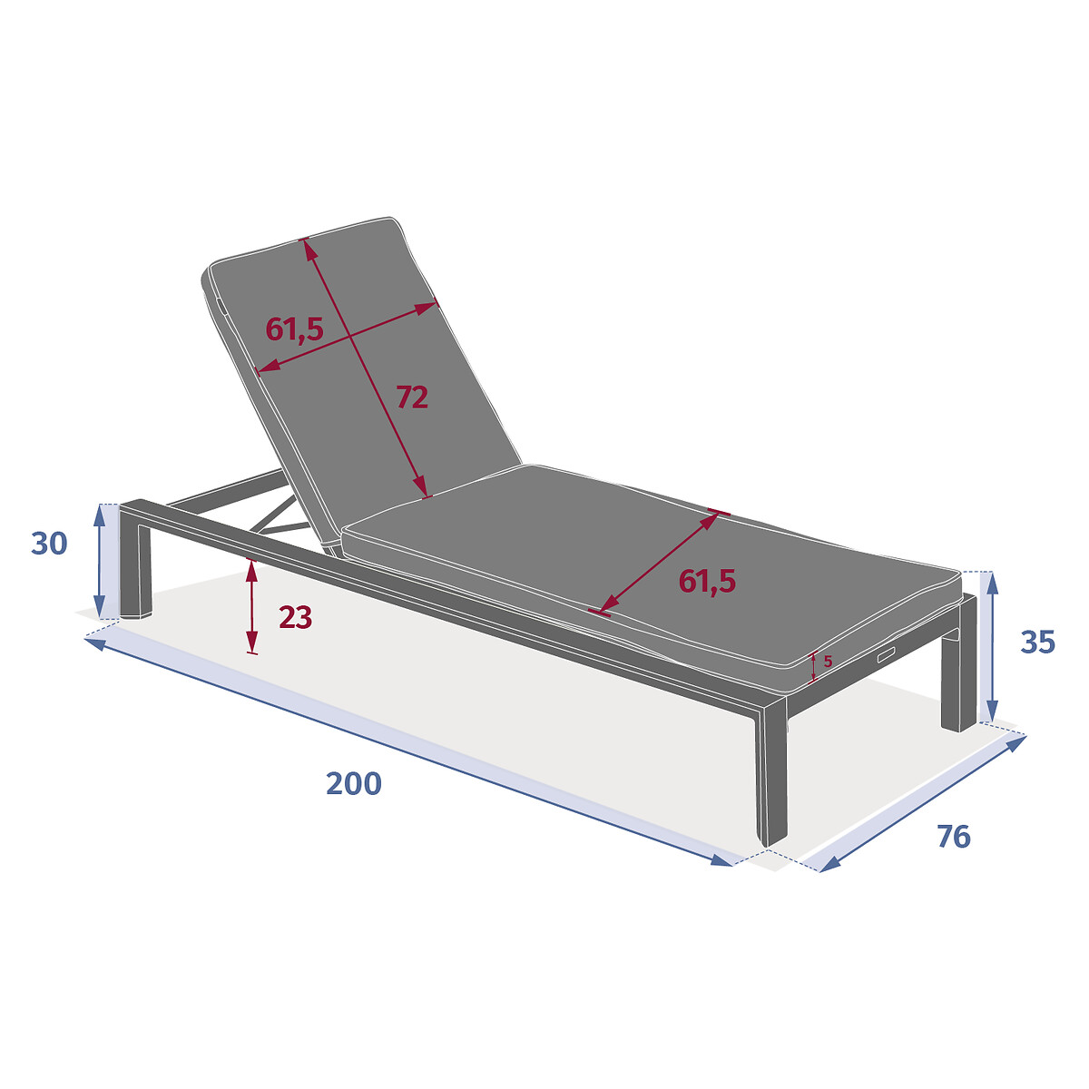Espregui&ccedil;adeira &Eacute;VASION argile