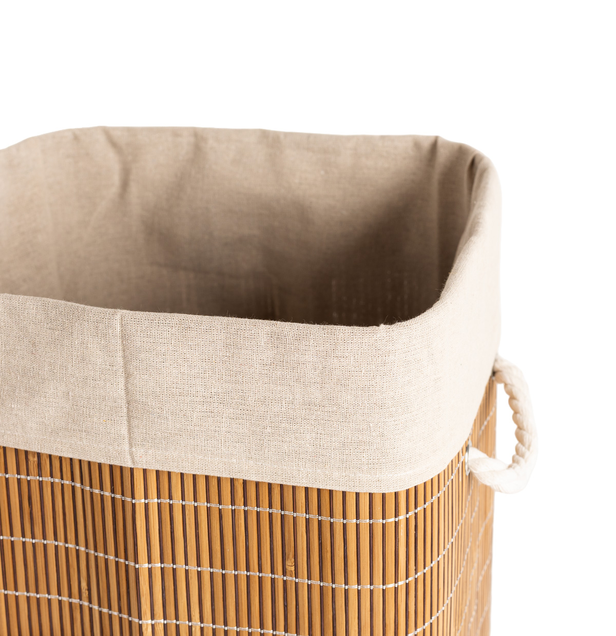 Cesto de roupa wc em bambu